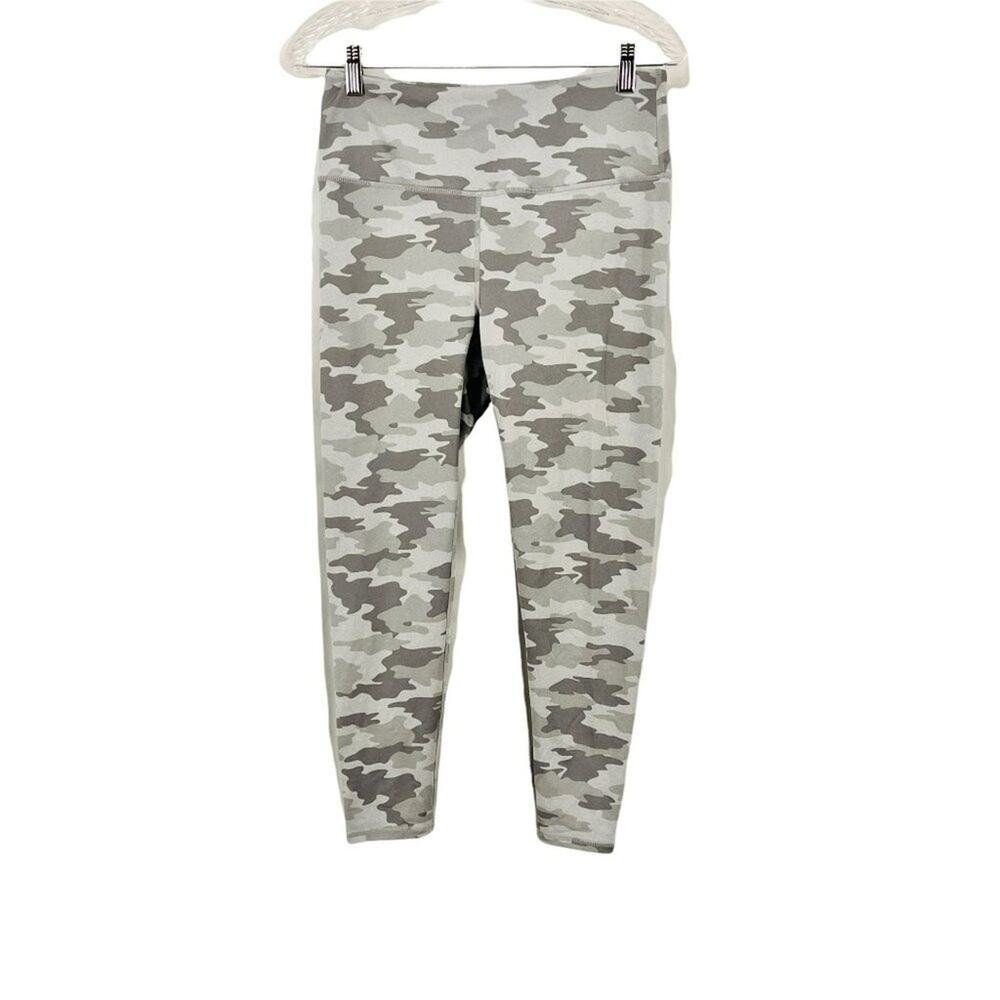 Kyodan Legging Women's Grey Camo High Waisted Workout Gym Wear Medium